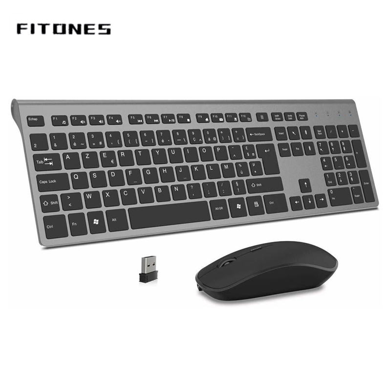 Tech Office Layout - Wireless Keyboard and Mouse Combination, 2.4