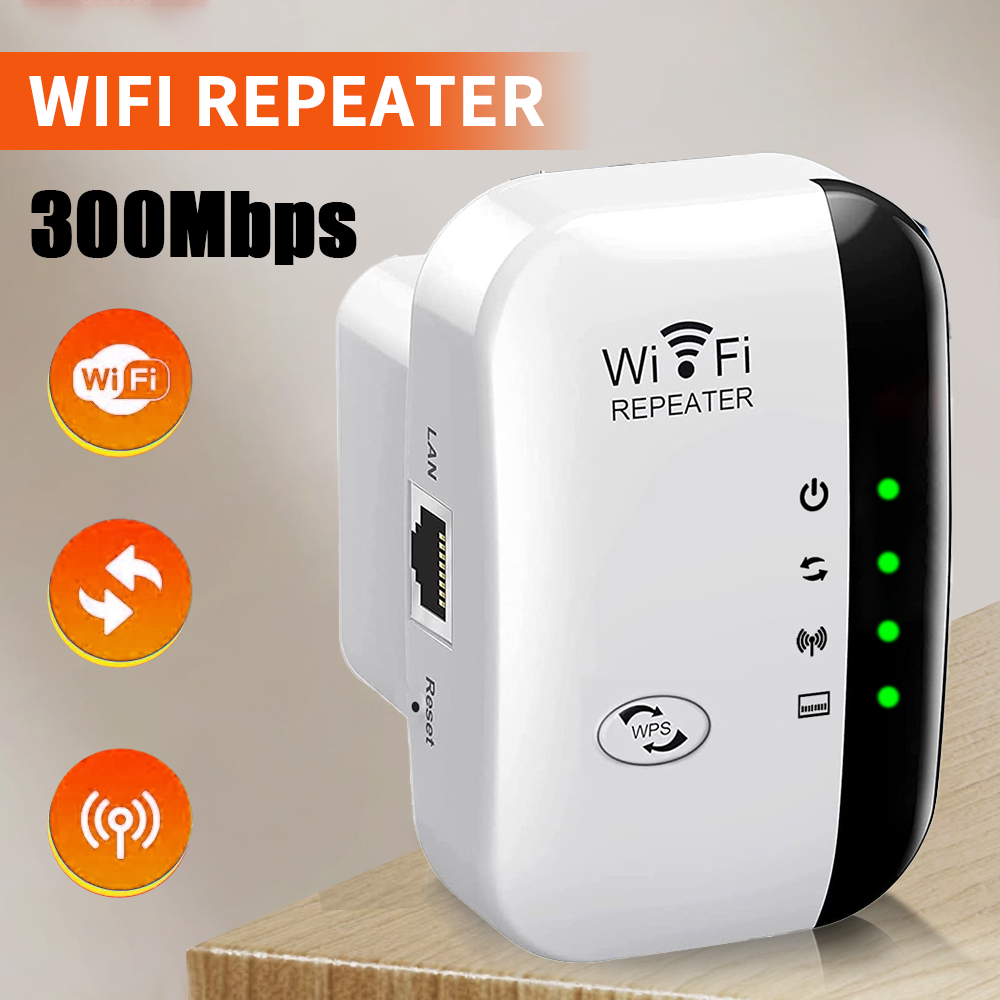 Office Technology - High-Performance 300Mbps WiFi Extender & Signal