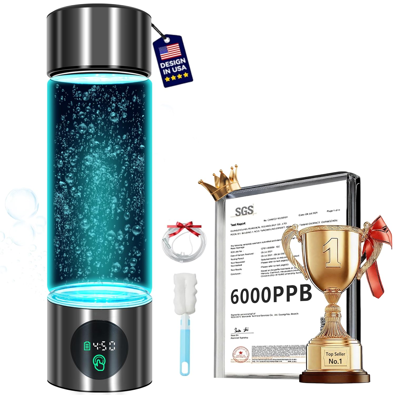Office Of Tech - Upgraded Hydrogen Water Bottle 6000 PPB