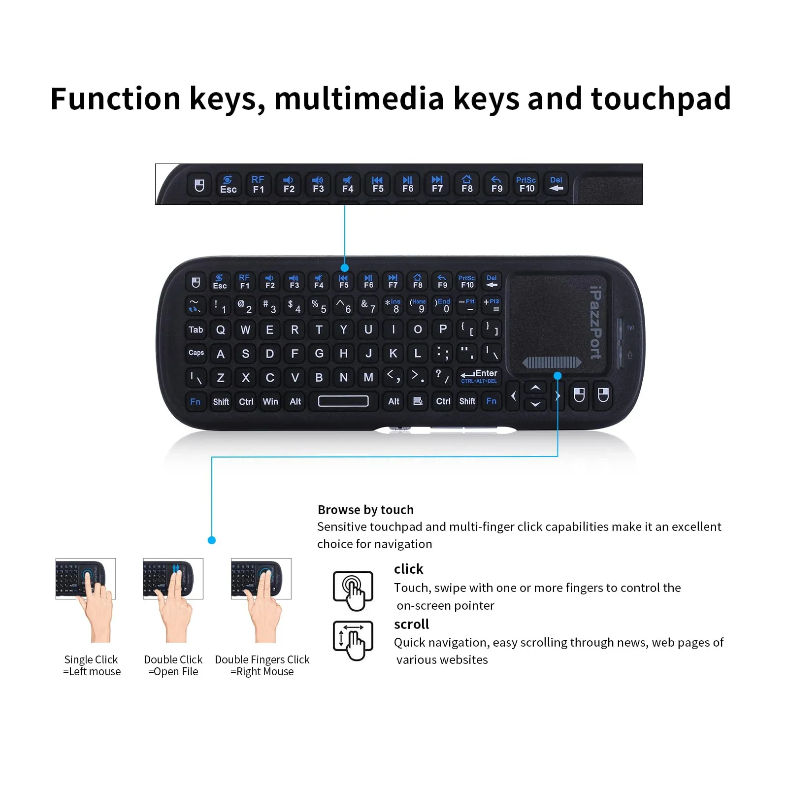 iPazzPort Mini Bluetooth＆ 2.4G – Raspberry Pi Keyboard Bewertung und Preis