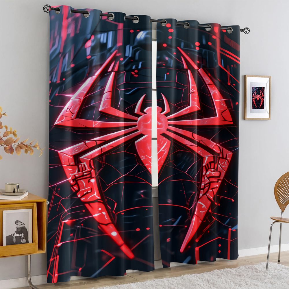 Spider Print Curtains Futurist – High Tech Office Room Bewertung und Preis