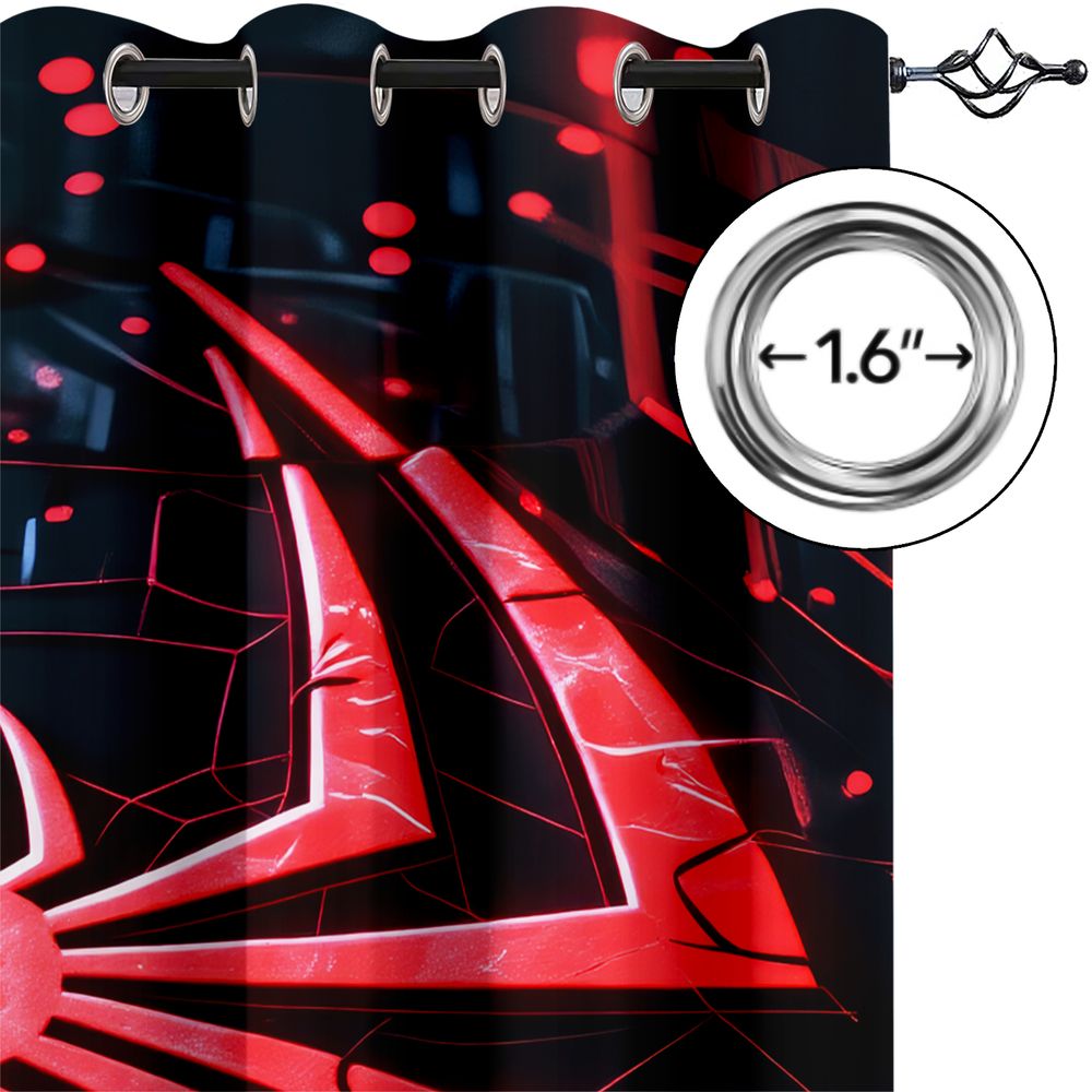Spider Print Curtains Futurist – High Tech Office Room Bewertung und Preis