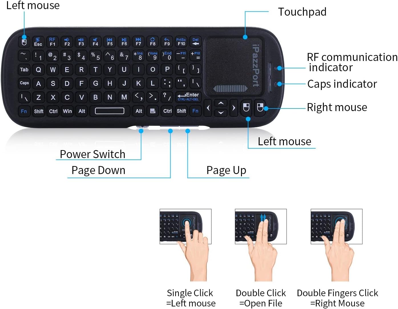 QWERTY Wireless Mini  Keyboard – Raspberry Pi Keyboard Bewertung und Preis