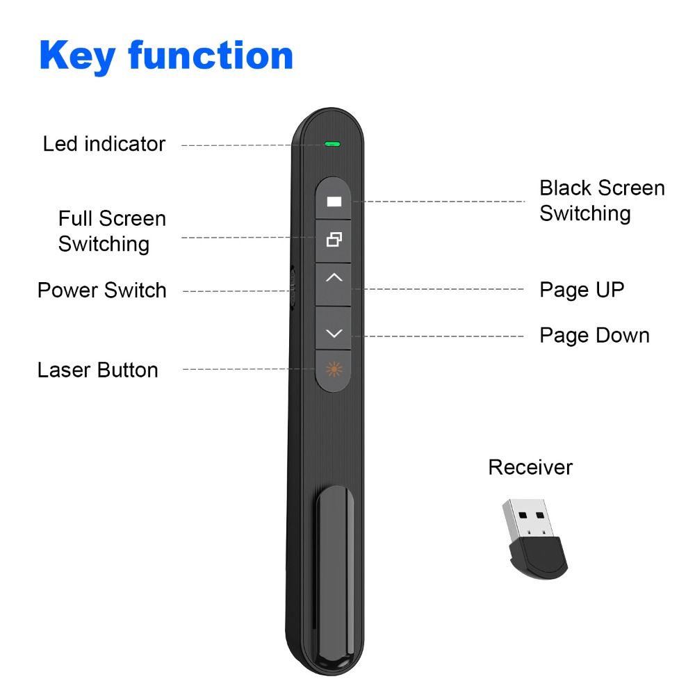 2.4GHz Wireless Presentation C – Presentation Remote Laser Bewertung und Preis