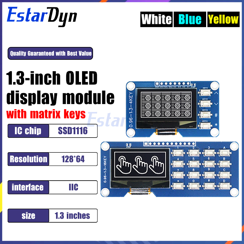 1.3 Inch OLED Display with 4x4 – Raspberry Pi Keyboard Bewertung und Preis