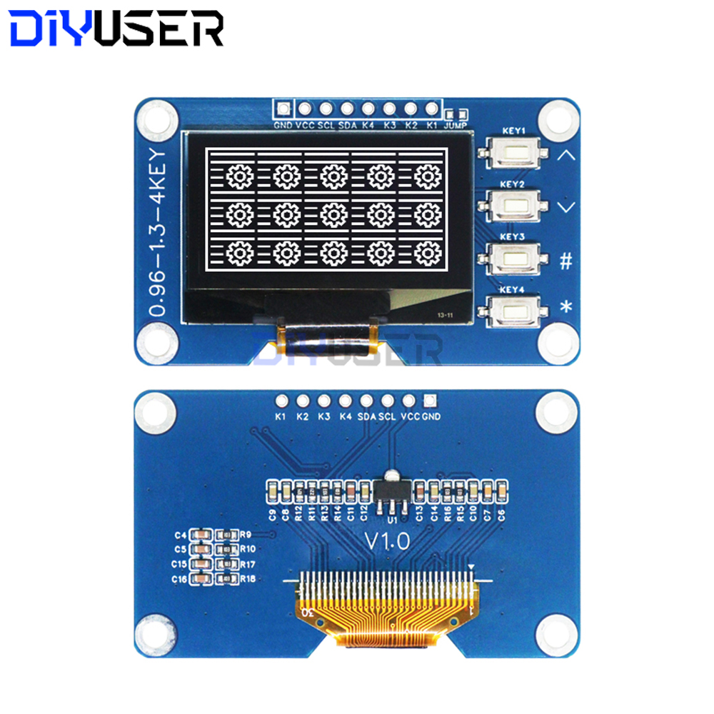 1.3 Inch OLED Display with 4x4 – Raspberry Pi Keyboard Bewertung und Preis